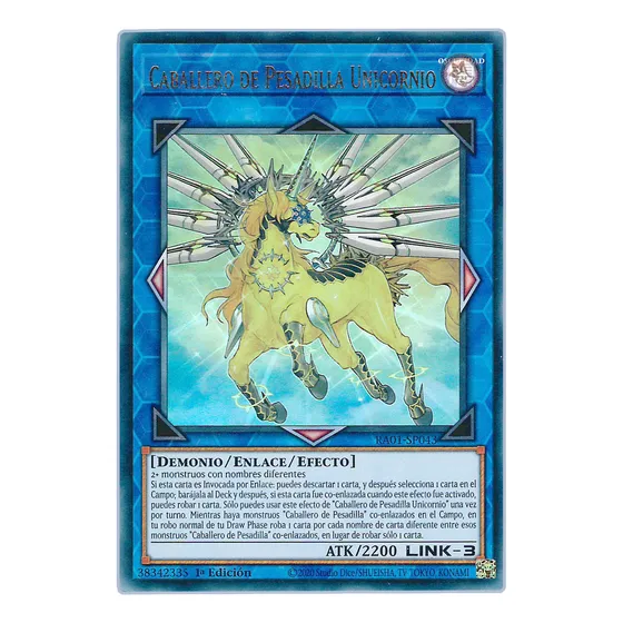 Yugi-oh! Knightmare Unicorn Mp19-en028 Ultra
