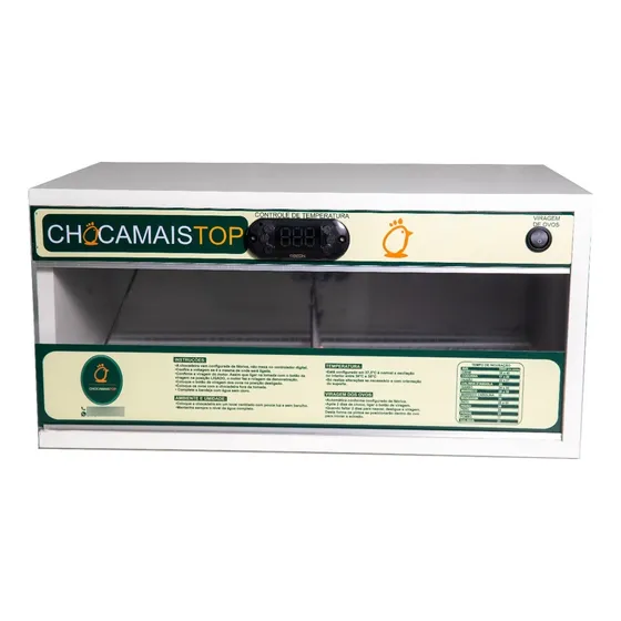 Chocadeira Eletrica 72 Ovos Com Ovoscopio Chocmaistop 220v
