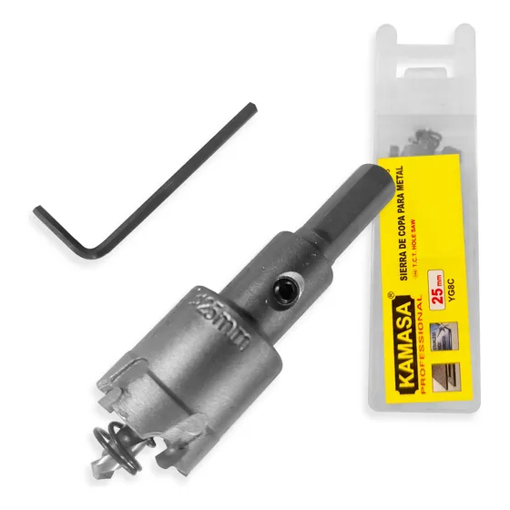 Broca Forstner Tct Sierra Carburo Copa Para Metal 25mm