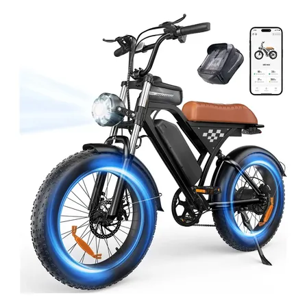 Bicicleta Elétrica xroymexroy EB5 MAX 1000W 20” com Bateria 18.2Ah e App