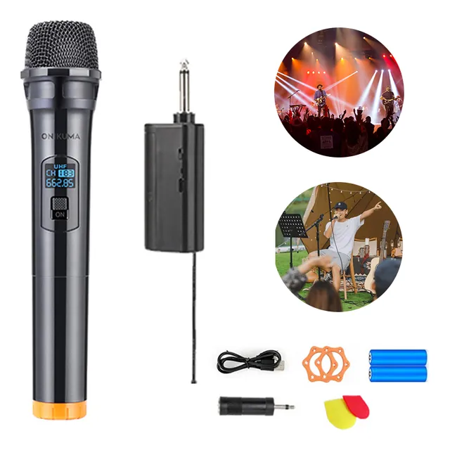 Micrófono Inalámbrico Profesional Onikuma K01 Kit 2pcs Negro