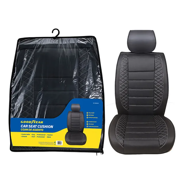 Cubre Asiento 132x52cm Negro Goodyear