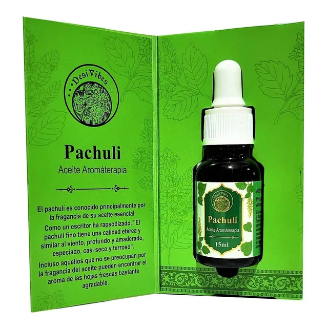 Aceite Aromaterapia Pachuli - Desi Vibes