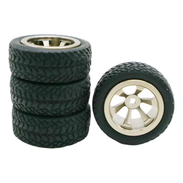 Pack De 2 Con 4x Crawler&wheel Tires 1.18 Para Wltoys 1:28