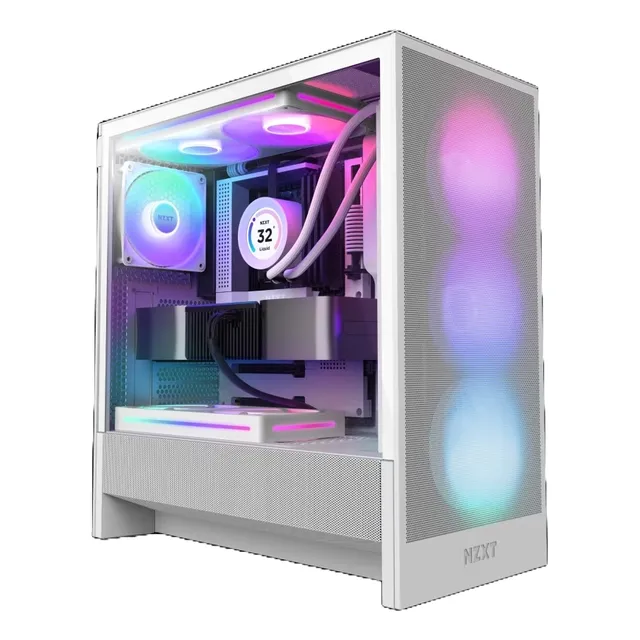 Gabinete Nzxt H5 Flow Rgb Blanco Cc-h52fw-r1