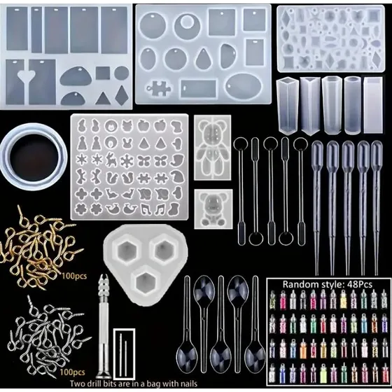 Molde De Silicona Para Llavero, Molde Para Joyas, 277 Unidad