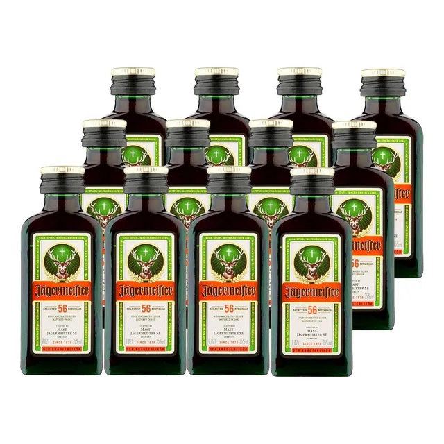 Pack De 12 Licor Jagermeister Mini 20 Ml