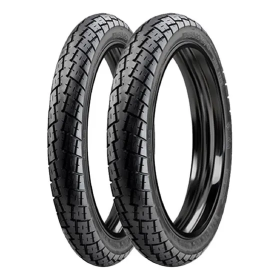 Par Pneu E 2.75-17 E 60/100-17 Soho Crypton Mobilete Dream