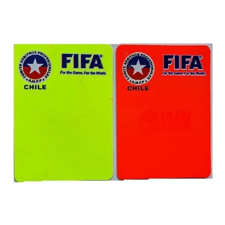 Par Tarjetas estuche Roja Amarilla Arbitraje Futbol Pro Drb Par Tarjetas estuche Roja Amarilla Arbitraje Futbol Pro Drb