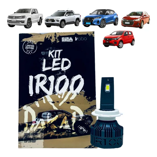Kit Lámparas Cree Led Auto Ir100 Dakar Luces Led H1 H3 H4 H7