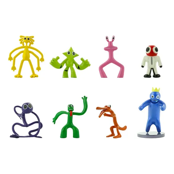 Rainbow Friends Figuras Coleccionables Set 8 Pz Blue Red Etc