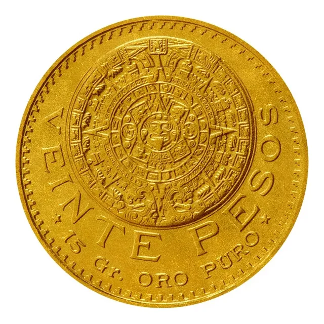 Moneda Azteca 20 Pesos Oro 1959 Serie Del Centenario