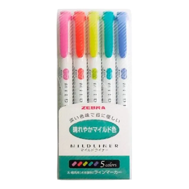 Zebra Mildliner-marcador(resaltado+punta Bala)refresh Bright