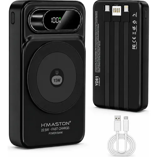 Carregador Portátil Power Bank Anker 25000mAh 165W Cor Preto Carga