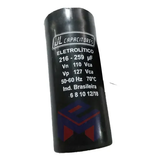 Capacitor Eletrolitico 216-259uf 110v Jl