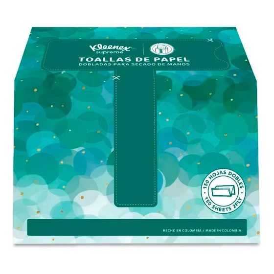 Toalla De Manos Kleenex Auto Dispensable - 1caja X 150 Hojas