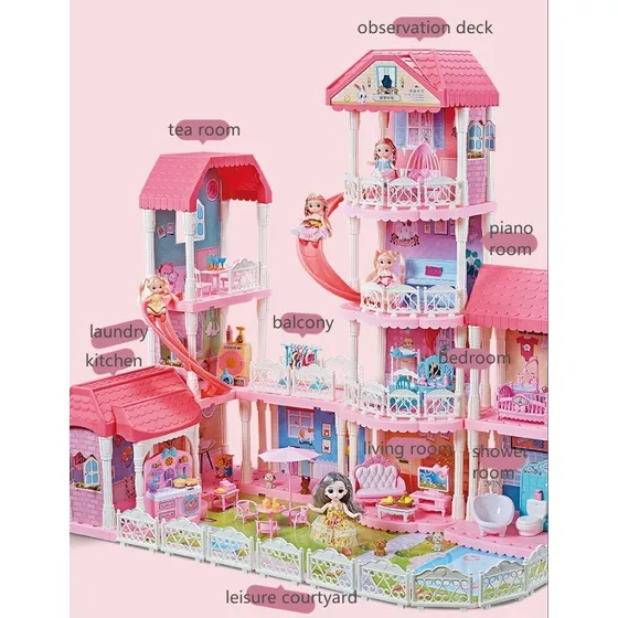Casa De Muñecas Gigante Princesas 