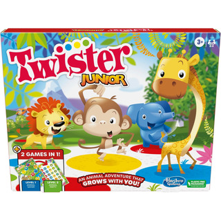 Jogo Hasbro Gaming Twister Junior, Animal Adventure 2-sided Jogo Hasbro Gaming Twister Junior, Animal Adventure 2-sided