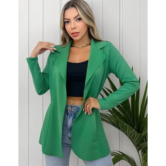 Blaizer Largo, Chaqueta De Mujer