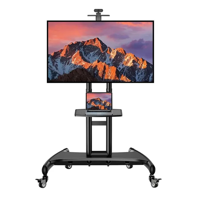 Soporte De Tv Carrito De Tv Móvil Con Ruedas Para Tv 32-75 Negro