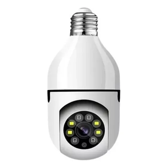 Camara Ip De Seguridad 360° Bombillo Wifi Hd Sensor Movil
