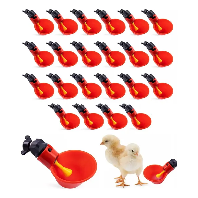 Bebedero Automático Para Codorniz Pollo Gallo 24 Uds
