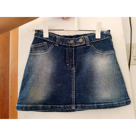 Falda De Dama De Blue Jean
