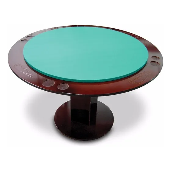 Mesa De Carteado Redonda - Klopf - Cód. 1077 Cor do pano Verde