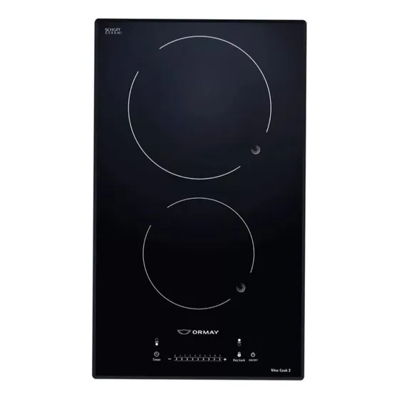 Anafe Vitroceramico 2 Hornallas Ormay Vitro Cook 2 Cts Color Negro