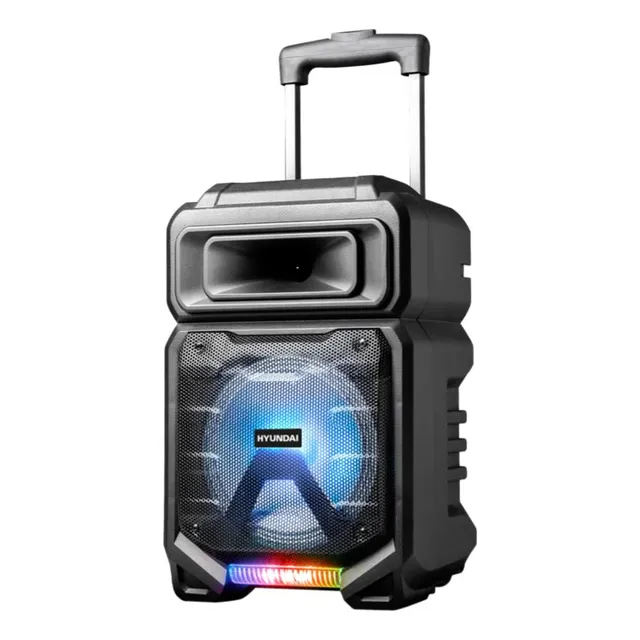 Parlante Inalámbrico Hyundai Trolley Subwoofer Bt Batería 1.8hrs