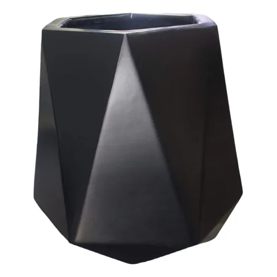 Maceta Huitzilin Diamante Hexagonal 40 Cm Cuadrada