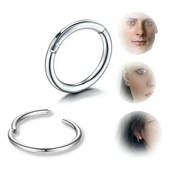 Clicker De Titanio 16g Argolla Septum Piercing Arracada