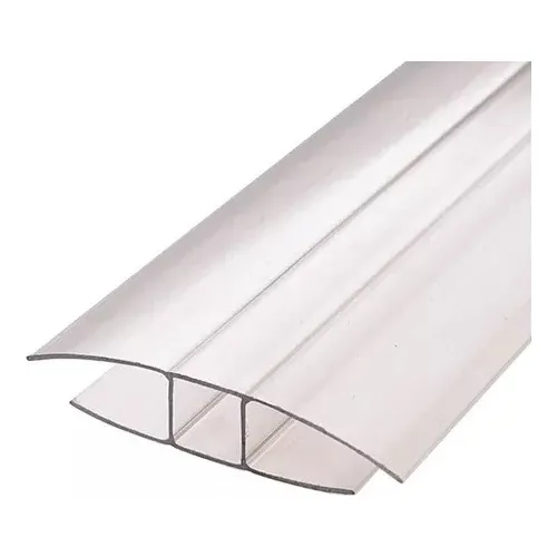 Perfil - Unión H Para Policarbonato Alveolar 4mm - 5.80m
