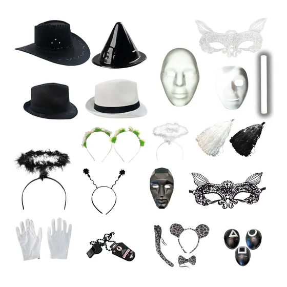 Combo Carioca Blanco Y Negro 50 Personas