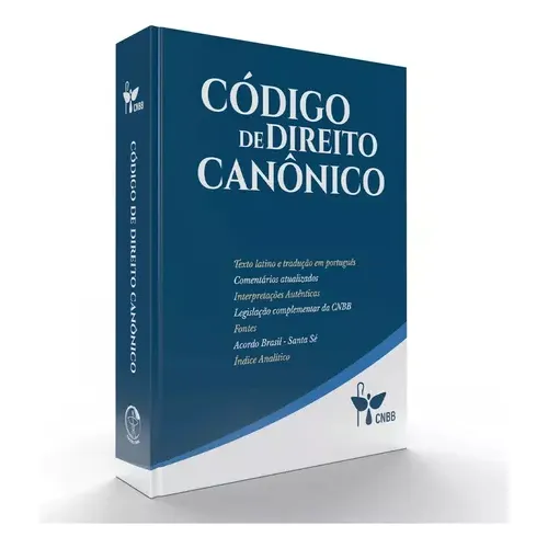 Livro Código De Direito Canônico Azul Capa Dura Luxo Atualizado