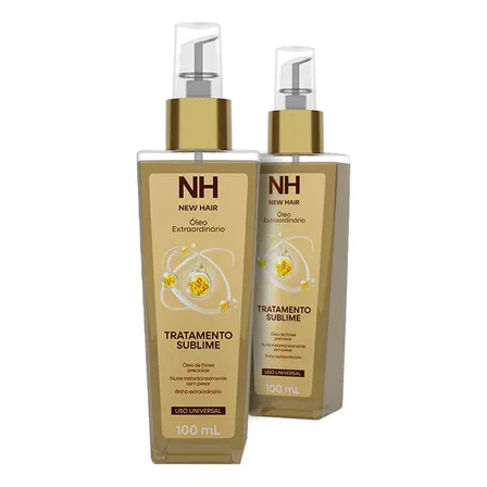 2x Óleo Extraordinário 100ml Tratamento Sublime - New Hair