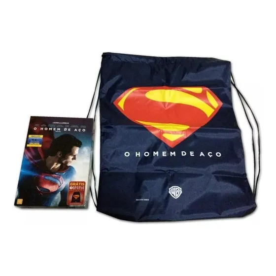 Dvd O Homem De Aço + Sacola Superman Com Amy Adams