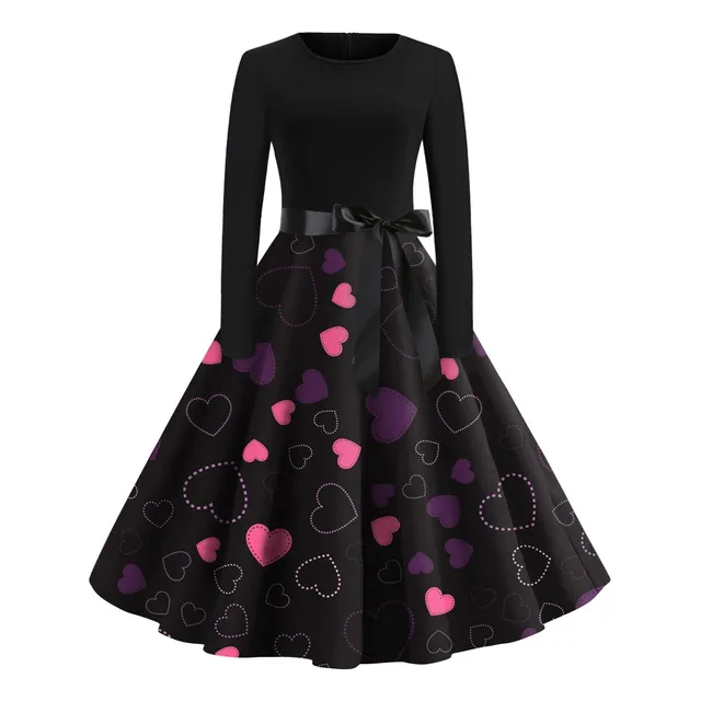 Vestido Fiesta Noche Ama Casa Estampado Dia San Valentin 37