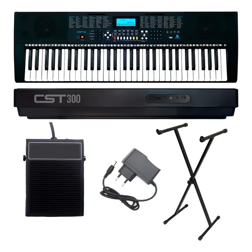 Teclado Casio Wk 6600 Workstation 76 Teclas Wk-6600 Cor Preto