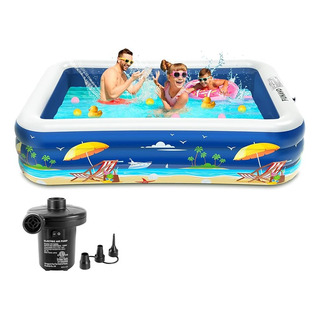 Alberca Piscina Inflable Familiar Con Bomba De Aire Alberca Piscina Inflable Familiar Con Bomba De Aire