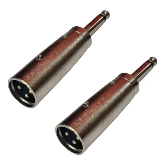 Kit 2 Plug Adaptador Xlr Macho Para P10 Mono Profissional