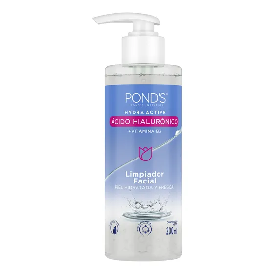 Limpiador Facial POND'S Ácido Hialurónico Vitaminas B3 200ml