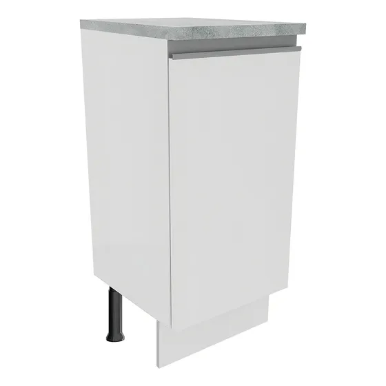 Gabinete Bajo Cocina Madesa Glamy 35cm 1 Puerta Blanco