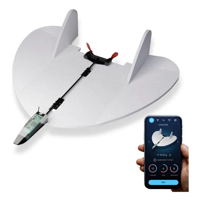 Kit De Avión De Papel Powerup 4.0 Controlado Por Teléfono In