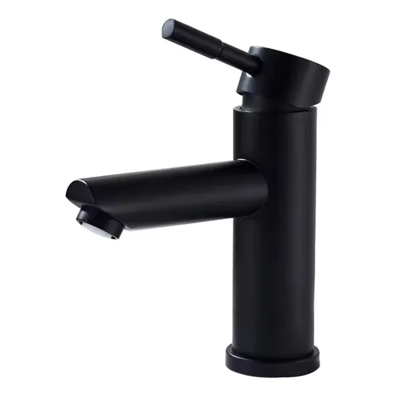 Monocomando Canilla Grifería Baño Negro Mate