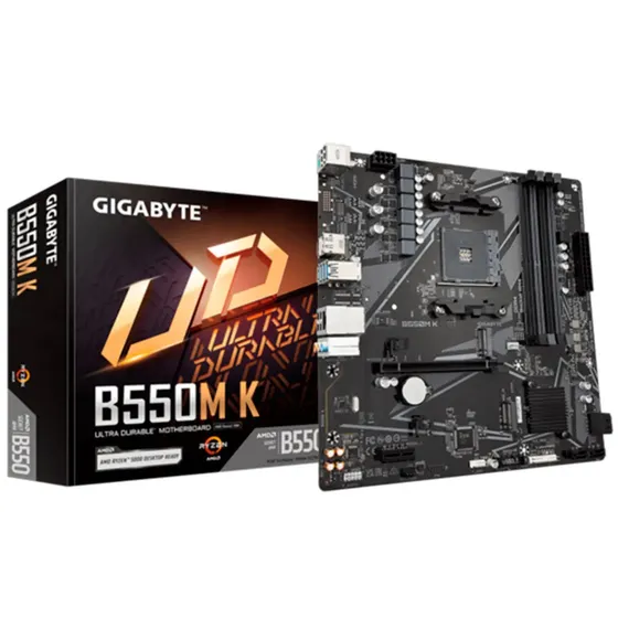 Motherboard Gigabyte B550m K (rev. 1.0) Chipset Amd B550, So Negro | Cuotas sin interés