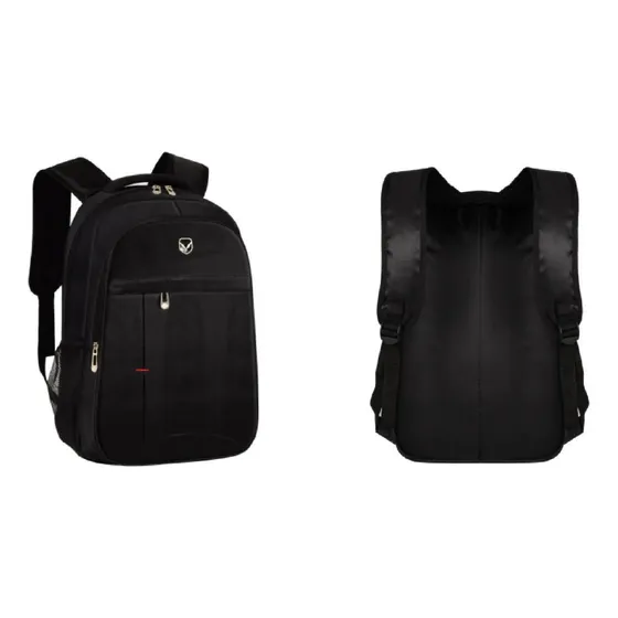 Mochila Executiva Para Notebook Alça Acolchoada Yepp Unissex Cor Preto Desenho do tecido Liso
