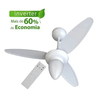 Ventilador De Teto Inverter Wind Com Controle Ventisol Cor Branco DiĂąmetro 96cm Ventilador De Teto Inverter Wind Com Controle Ventisol Cor Branco DiĂąmetro 96cm