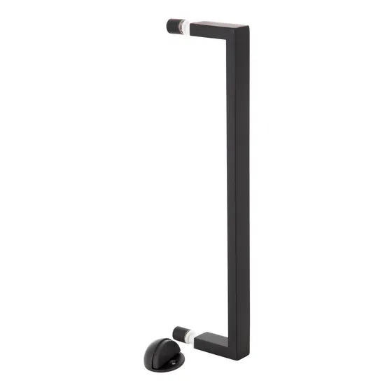Manillón Milano Yale Simple 36cm + Tope 1/2 Luna Negro
