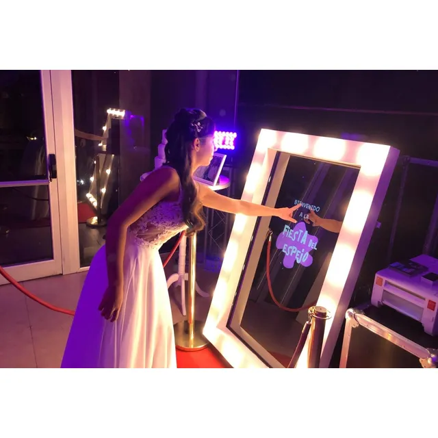 Alquiler Espejo Magico Cabina De Fotos Fiestas 15 Años Bodas